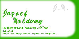 jozsef moldvay business card